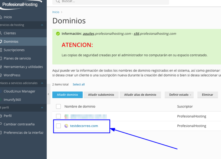 Obtener mis DNS o Nameservers desde Plesk – Base de conocimiento ...
